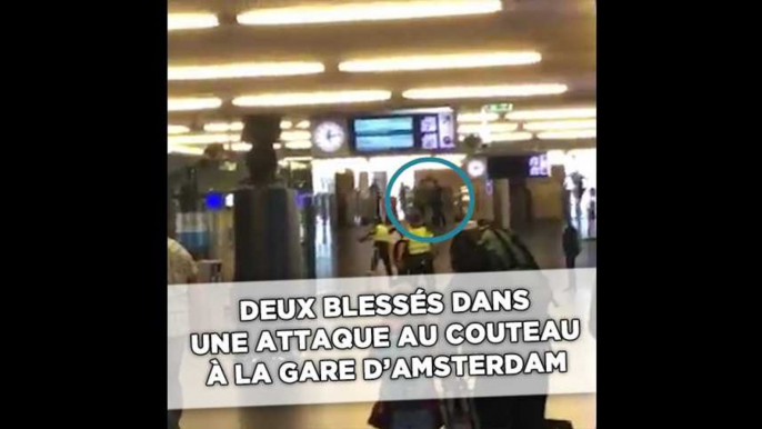 Deux blessés lors d'une attaque au couteau à la gare d'Amsterdam