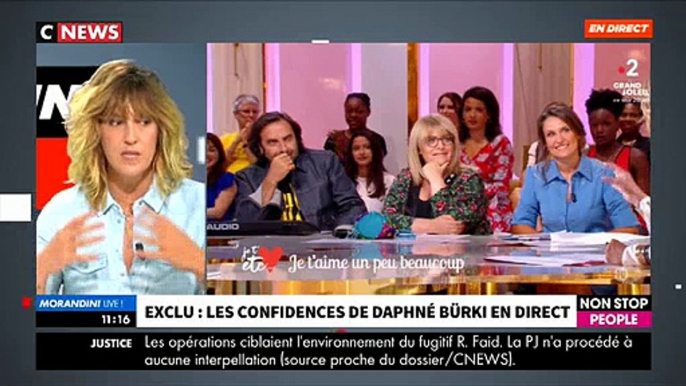 Regardez Daphné Bürki déchaînée sur le plateau de "Morandini Live" ce midi en direct - VIDEO