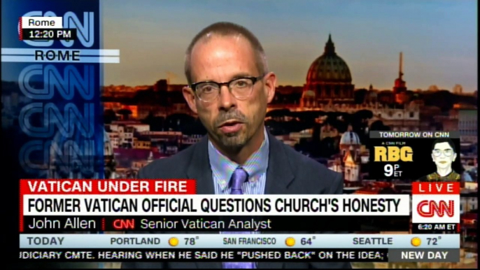 Former Vatican Official questions church's honesty. #Vatican #CNN #News