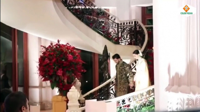 Deepika Padukon & Ranveer Singh Grand Entry At Their Wedding Recption In Bangalore