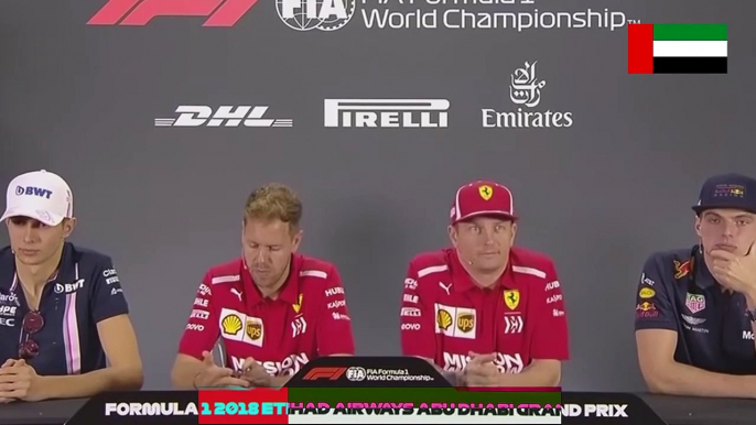 F1 2018 Abu Dhabi GP - Thursday (Drivers) Press Conference - Part 2/2