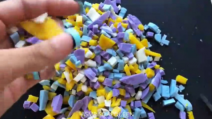 Medium sized soap CUBES cutting- Soft part cutting ASMR/ SATISFACTION