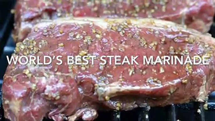 I really mean WORLD’S BEST!!! This World’s Best Steak Marinade recipe is so delicious that you will make it for years and years to come.