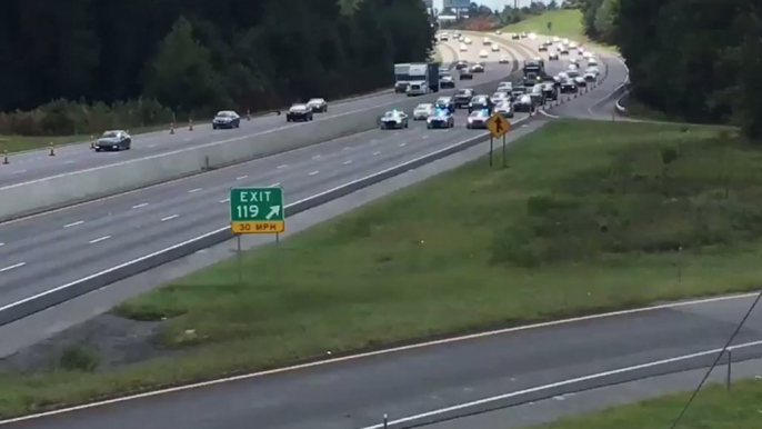 South Carolina Police Lead Drivers Evacuating Hurricane Florence on Reversed Highways