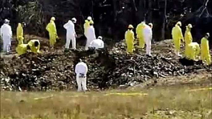 Flight 93 Shanksville. Crater on crashsite already there in 1994 (USGS)