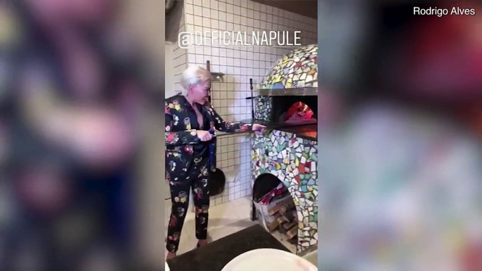 Human Ken Doll Rodrigo Alves makes pizza and dances with his beau