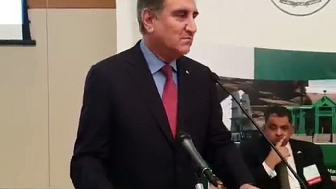 Minister of Foreign Affairs Shah Mehmood Qureshi Addresses Embassy of Pakistan Washington