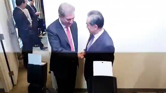 Shah Mahmood Qureshi Meets Chinese Minister For Foreign Affairs Mr. Wang Yi