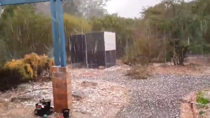 Hailstorm Hits Tenterfield, New South Wales