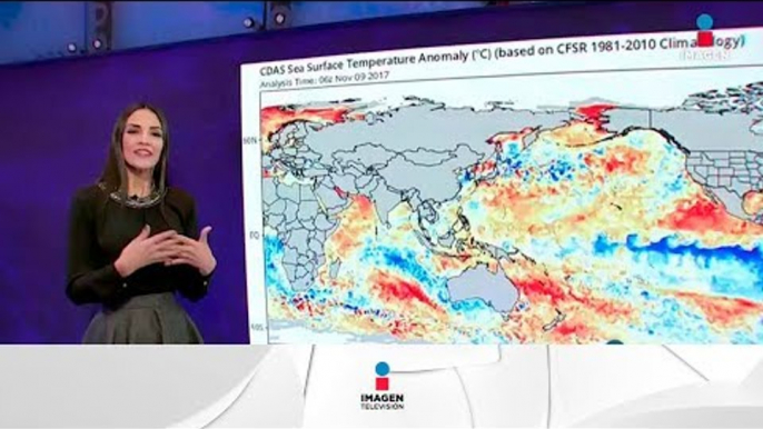 Altas probabilidades de lluvia en el Golfo de México | Noticias con Yuriria Sierra