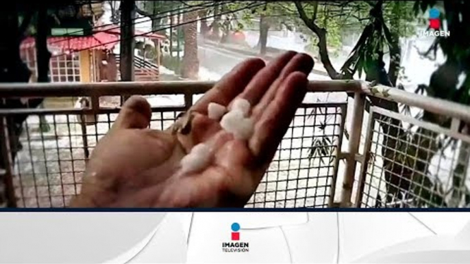 Granizada en la Ciudad de México, capitalinos la sufrieron | Noticias con Francisco Zea