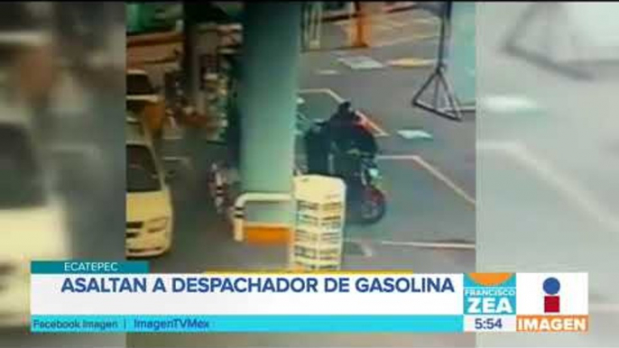 Captan asalto a despachador de gasolina en Ecatepec | Noticias con Francisco Zea