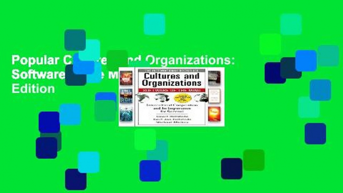 Popular Cultures and Organizations: Software of the Mind, Third Edition