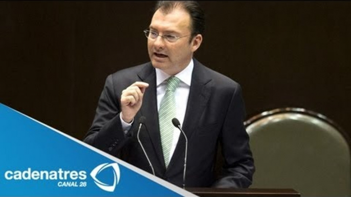 Luis Videgaray comparece ante Cámara de Diputados para explicar reforma hacendaria