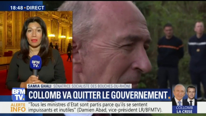 Démission de Collomb: "Sur la question de la sécurité, on ne joue pas", affirme Samia Ghali