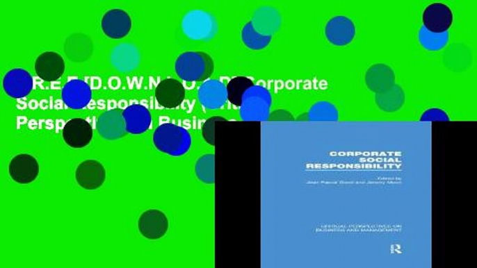 F.R.E.E [D.O.W.N.L.O.A.D] Corporate Social Responsibility (Critical Perspectives on Business and