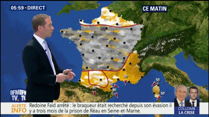 Météo : "beaucoup de grisaille dans le centre du pays mais une amélioration dans l’après-midi"