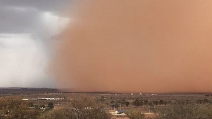 Dust Storm Hits Broken Hill, New South Wales