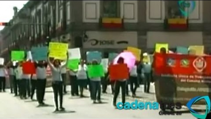 Maestros michoacanos exigen plazas automáticas en multitudinaria protesta