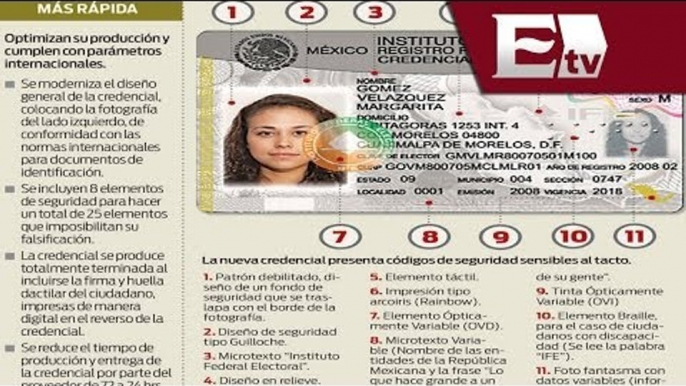 IFE presenta nueva credencial de elector / Excélsior Informa con Mariana H