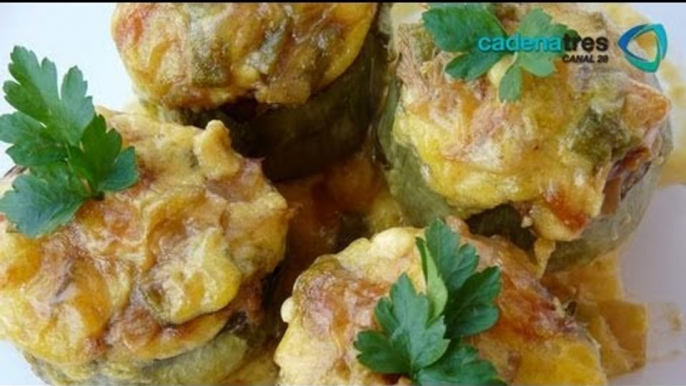 Receta de como preparar verduras rellenas. Receta comida mexicana / Receta verduras