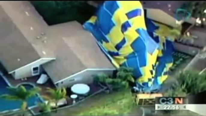 Cae globo aerostático mientras se llevaba a cabo una boda