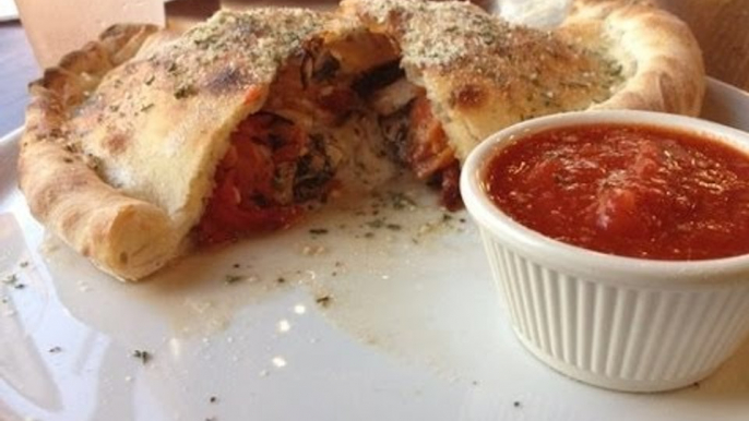 Receta de Calzone de Portobello y Espinacas / Cómo hacer calzone