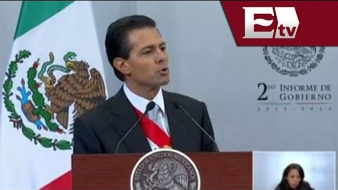 El presidente Peña Nieto ofreció su Segundo Informa de Gobierno / Excélsior informa