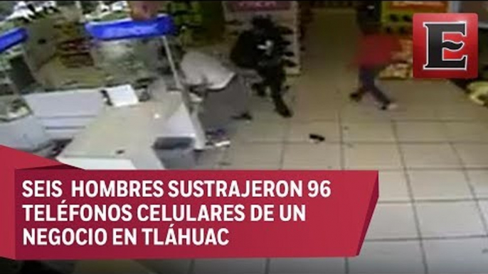 Detienen a banda dedicada al robo de celulares en tiendas departamentales