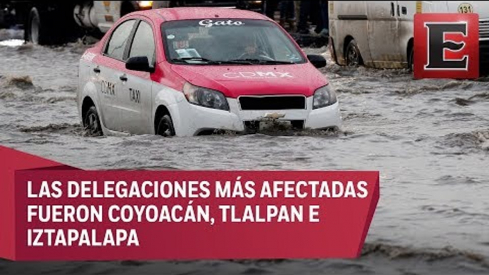 Intensas lluvias causan, otra vez, severas inundaciones en la CDMX