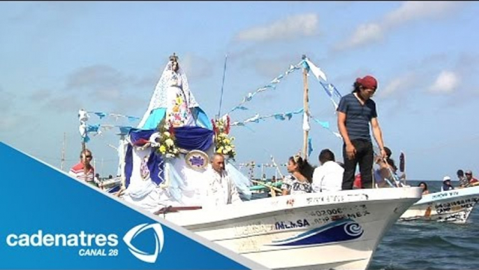 Tradicional fiesta de pescadores en Campeche / Pescadores festejan a la Virgen de la Asunción