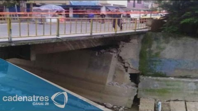 Habitantes de Naucalpan piden la reconstrucción de puente peatonal afectado por las lluvias