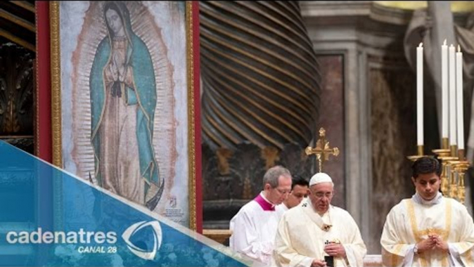 El papa Francisco celebra en El Vaticano a la Virgen de Guadalupe