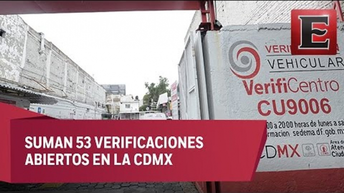 La mayoría de los verificentros capitalinos ya opera con normalidad