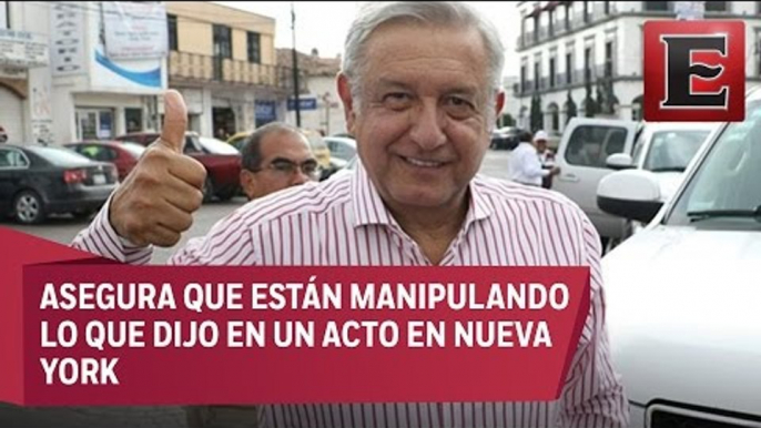 López Obrador llama a sus adversarios a serenarse