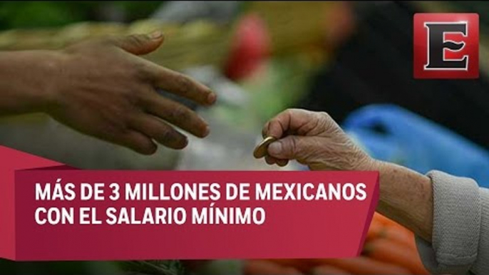 Viven más de 3 millones de mexicanos con el salario mínimo