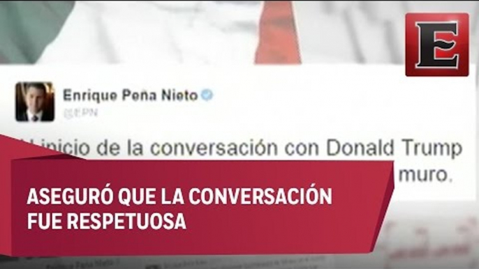 EPN aclara a Trump que México no pagará por el muro fronterizo