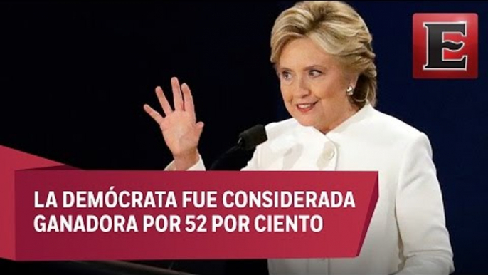 Hillary Clinton gana tercer debate a Trump, aseguran sondeos