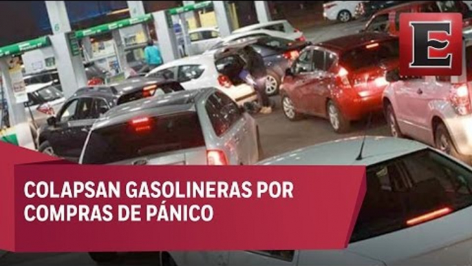 Automovilistas abarrotan las gasolineras previo al alza de precios en combustibles