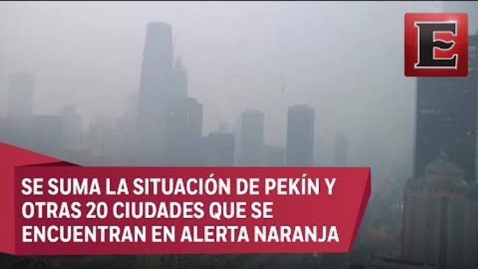 Alerta roja en 25 ciudades de China por contaminación