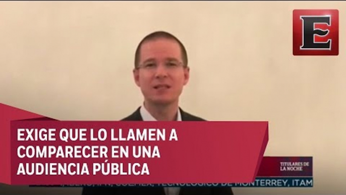 Ricardo Anaya responde a propuesta de investigación del PRI