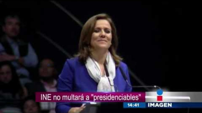 INE no multará a "presidenciables"