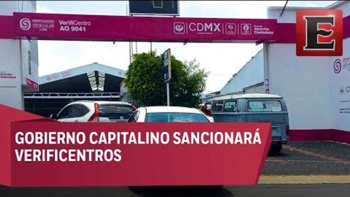 Sancionarán cinco verificentros por falta de operación