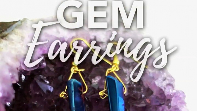 Host a gem of a craft night with this easy jewelry DIY. Bonus: these would make awesome holiday gifts! Need jewelry making supplies?Toolkit:    Gems: