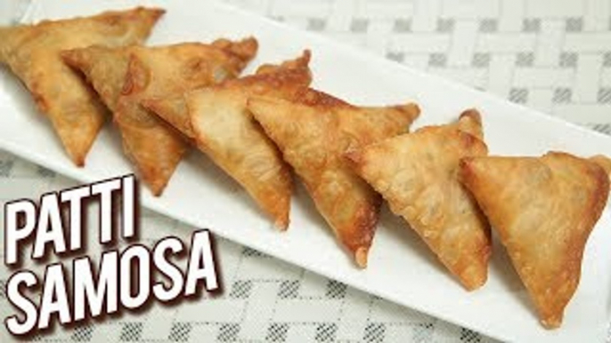 Crispy Patti Samosa Recipe - How To Make Poha Onion Patti Samosa - Snack Recipe - Ruchi