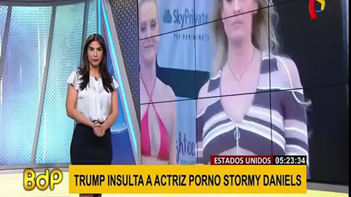 Donald Trump insultó a la actriz Stormy Daniels vía mensaje de twitter