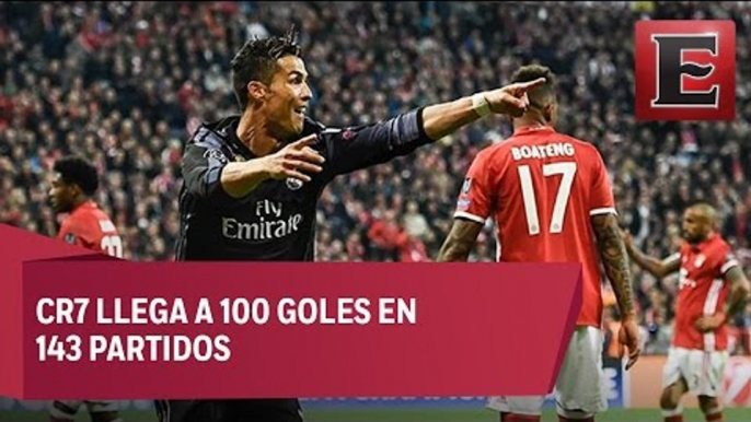 Cristiano Ronaldo celebra 100 goles en competiciones europeas