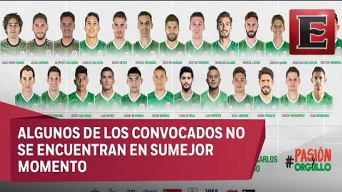 Sin grandes sorpresas la lista de convocados de la Selección Mexicana