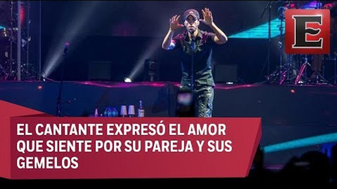 Enrique Iglesias habla de su familia en Budapest