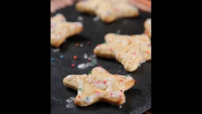 Galletas de estrella navideñas